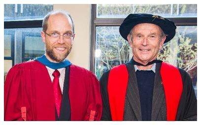 Martin with Prof Francis Wilson at his Inaugural lecture