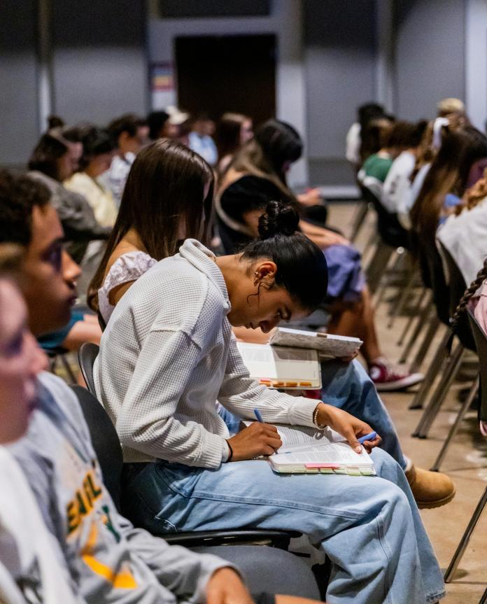 Woman engaging in capacity building